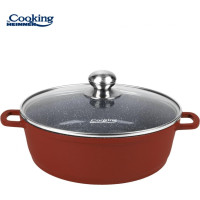 Puodas aliuminio su keramikos danga 8.8L 36x9.5cm HR-JLG-J36JCR HEINNER