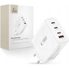 Tech-Protect NC140W-GAN 4-PORT NETWORK CHARGER PD 140W / QC3.0 WHITE