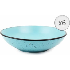 Keraminių gilių lėkščių rinkinys 6vnt. 20cm ELECTRA HR-WDF-AA206 HEINNER