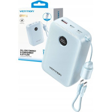 Vention Powerbank Vention 20000mAh 2 x USB-C 1x USB-A z wyswietlaczem 22.5W niebieski