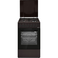 Kombinuota dujinė viryklė HFSC-S60LITGC-BRW HEINNER