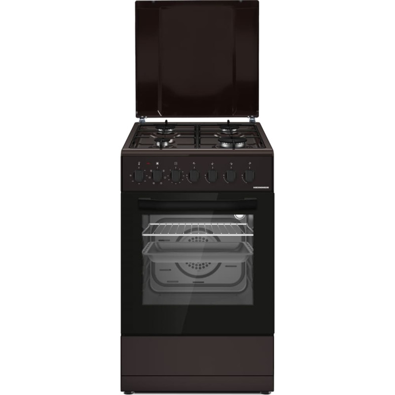 Kombinētā gāzes plīts HFSC-S60LITGC-BRW HEINNER