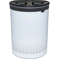 Brabantia Laundry Bin, 55 L dark grey / white