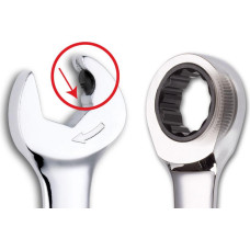 Sata KLUCZ PŁASKO-OCZKOWY  14mm Z PODWÓJNĄ GRZECHOTKĄ