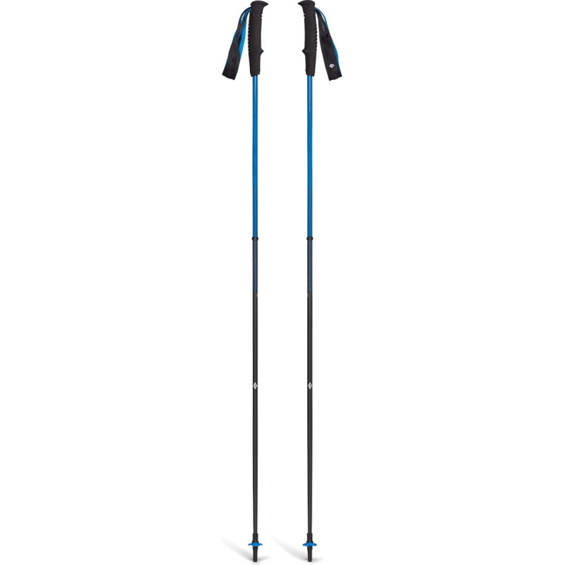 Black Diamond Distance Carbon trekking poles, fitness equipment (blue, 1 pair, 100 cm)
