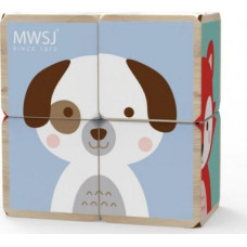 Iwood Wooden blocks Pastel Animals