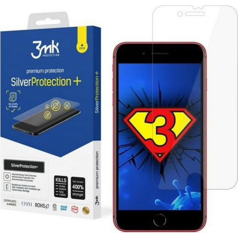 3MK 3MK Silver Protect+ iPhone 8 Plus Wet-mounted microfilm