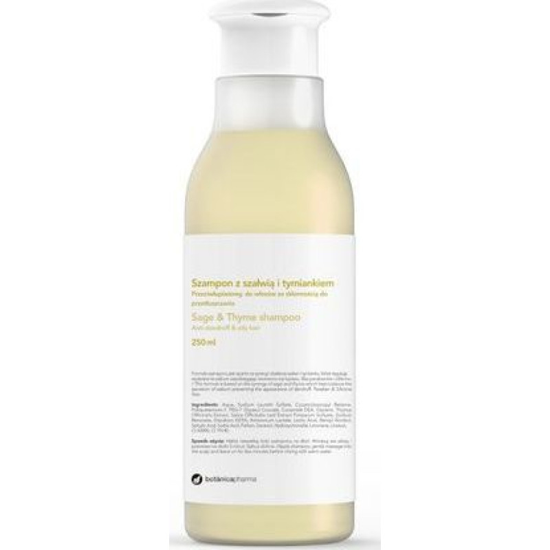 Botanica BotanicaPharma Anti-dandruff shampoo with sage and hair thyme prone to fatting 250 ml
