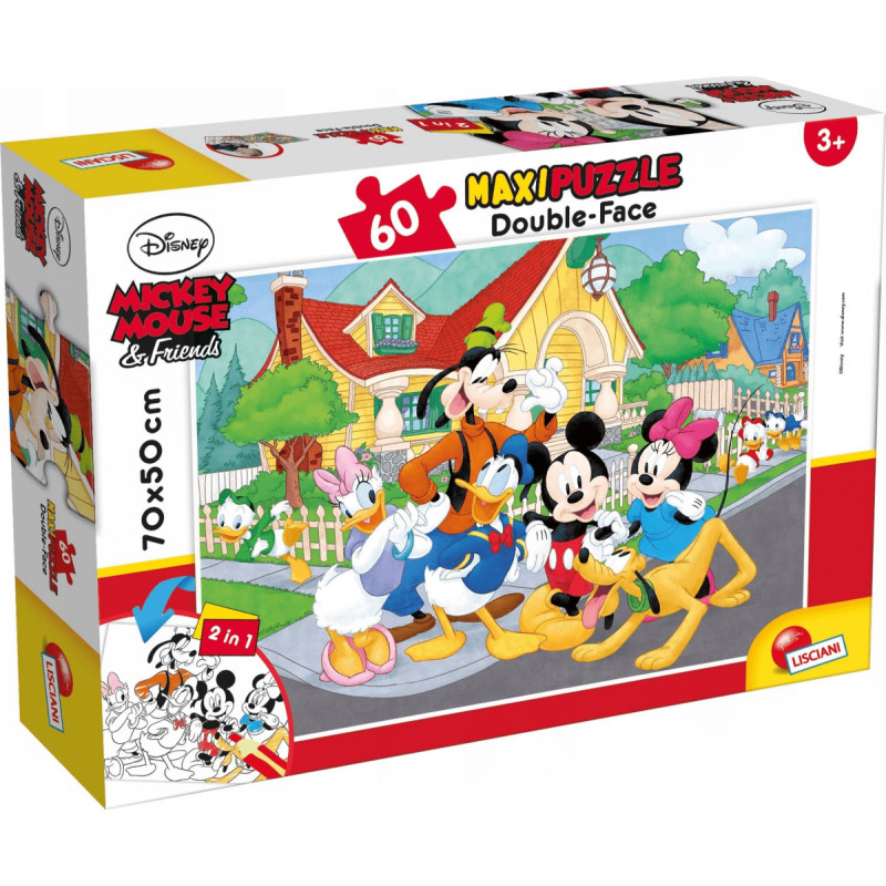 Lisciani Puzzle Bilateral maxi 60 Mickey Mouse