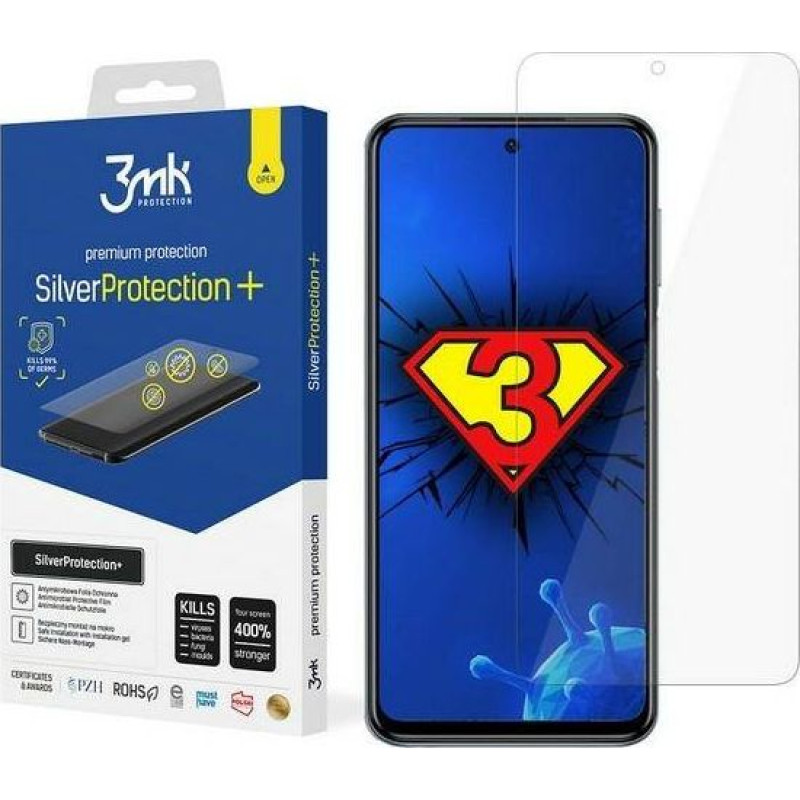 3MK 3MK Silver Protect+ Xiaomi Redmi Note 10 Pro, Wet Mounted Antimicrobial Film