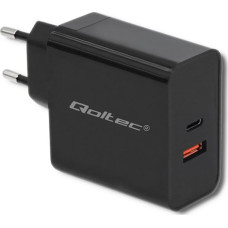 Qoltec Ładowarka Qoltec 1x USB-A 1x USB-C 3 A (51716)