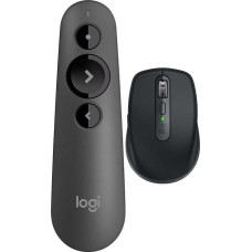 Logitech Wskaźnik laserowy R500s (910-005843) + MX Anywhere 3S Graphite (910-006929)