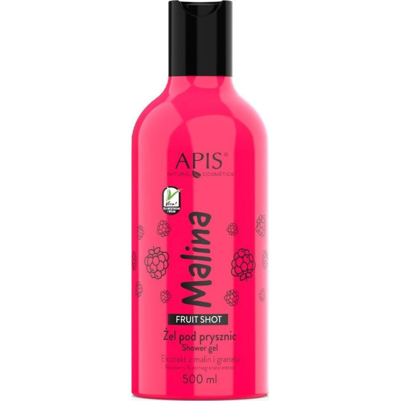 Apis APIS_Fruit Shot Shower Gel Shower Gel Raspberry 500ml