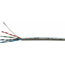 Lynx Cs UTP kabel LYNX REELEX AIR, Cat5E, drát, PVC, Eca, šedý, 305m