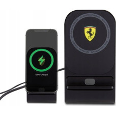 Ferrari Ładowarka Ferrari Ferrari MagSafe Desk Charger with Stand - Ładowarka indukcyjna MagSafe 15W na biurko (czarny)