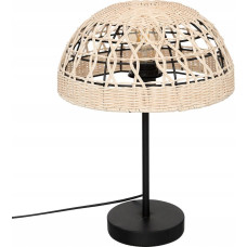 Atmosphera Lampa stołowa Atmosphera Lampa stołowa RORY, pleciony klosz, wys. 41, 5 cm
