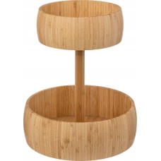 5Five Patera na owoce, bambusowa, 2 poziomy, Ø 29 cm