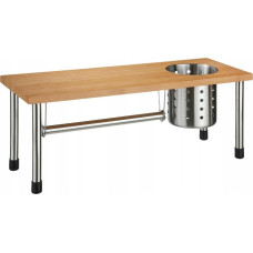 5Five Półka kuchenna 3w1, bambus, stal nierdzewna