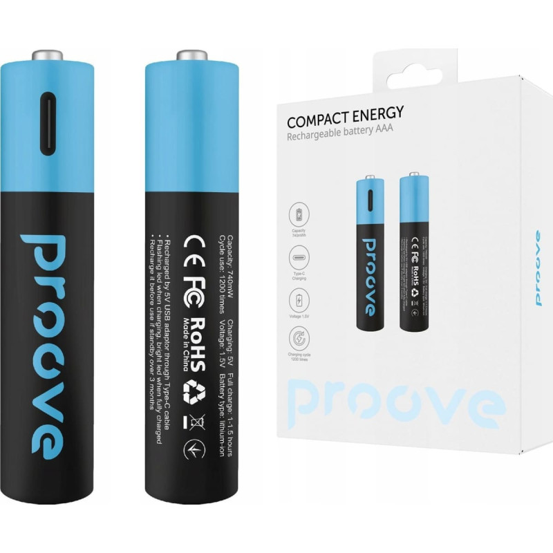 Varta 2 Akumulator Paluszek Akumulatorki Aaa R3 740mwh Ładowania Usb-c Usb Type-c / Rbce75010008