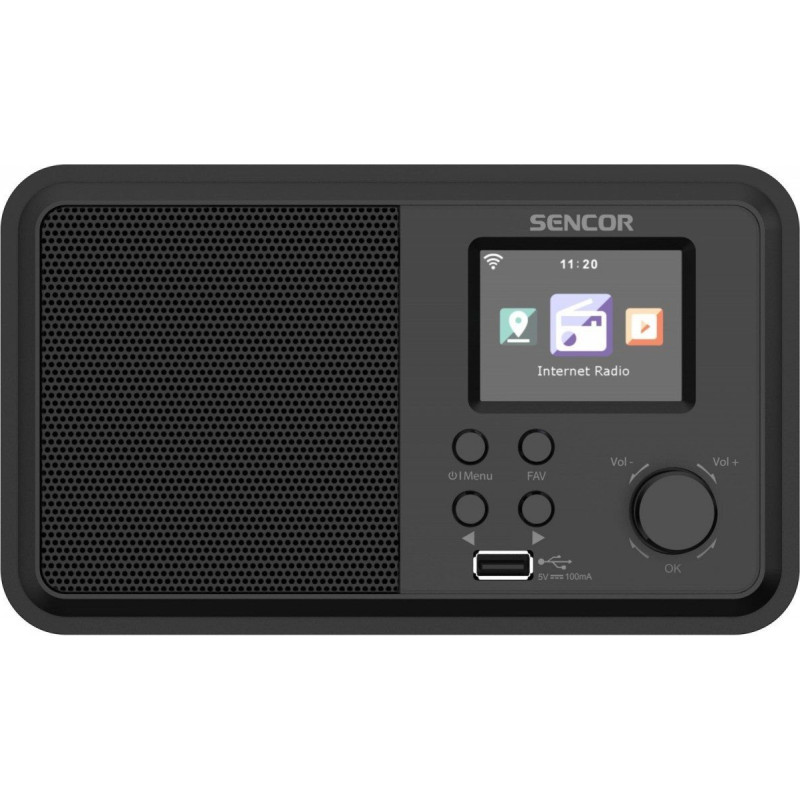Sencor Radio Internetowe Moc 4W, WiFi,FM,DAB+,USB,Wys LCD