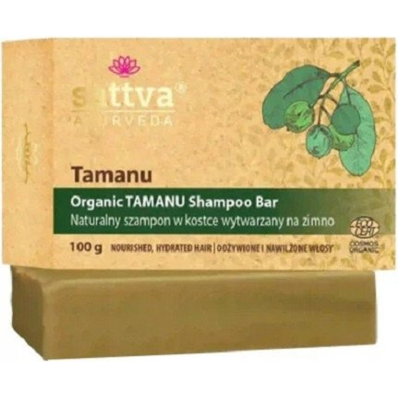 Klorane SATTVA_Organiczny szampon w kostce Tamanu 100g