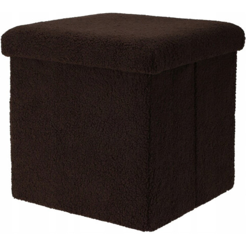 Storage Solutions Pufa ze schowkiem boucle BINI, 38 x 38 x 38 cm