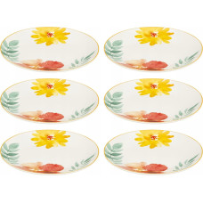 Secret De Gourmet Talerzyki deserowe MARGAUX, porcelanowe, 6 sztuk x Ø19 cm