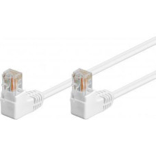 Goobay CAT 5eKabel łączący 1x 90 pod kątem,U/UTP, Biały - Długość kabla 0.5 m