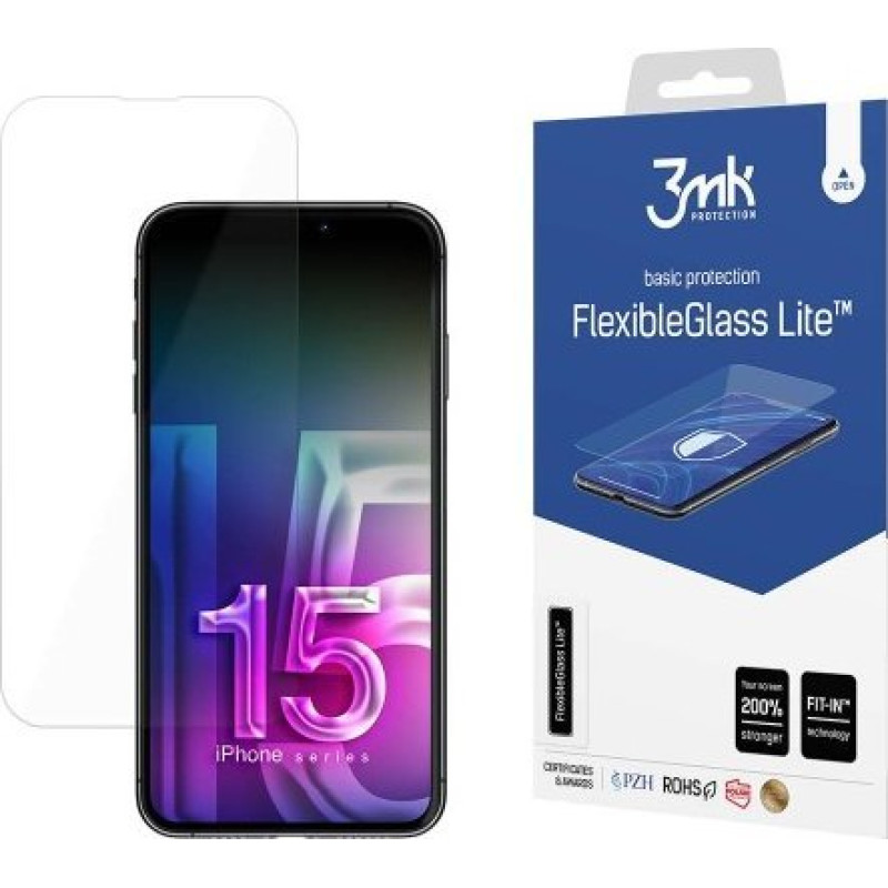 3MK FlexibleGlass Lite iPhone 15 Pro Max 6.7" Hybrid Glass Lite