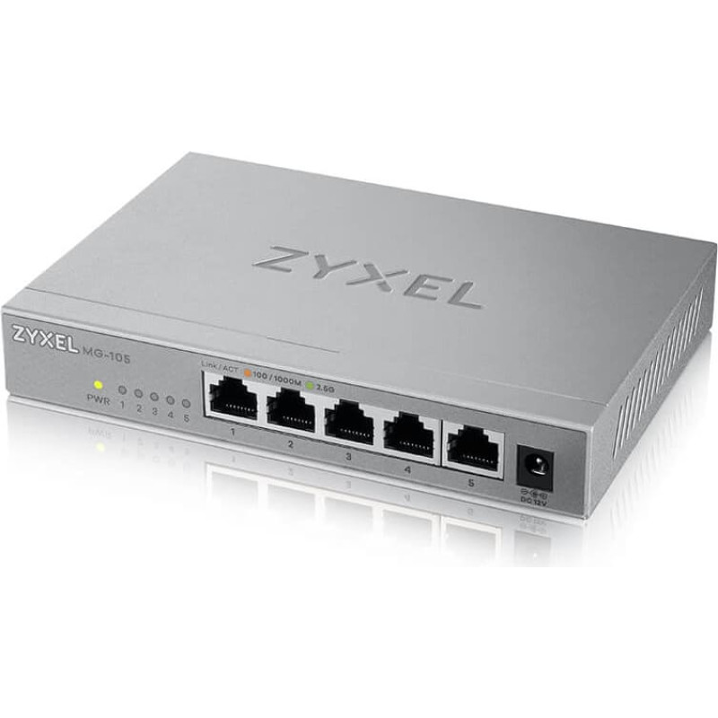 Zyxel XMG-105 Ne-valdomas 2.5G Ethernet (100/1000/2500) Pilka