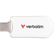 Verbatim Pendrive Verbatim Plectra 128GB USB-C     biały/white 30229