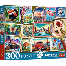 Trefl Puzzle EasyPiece Znaczki pocztowe 300 elementów (23100)