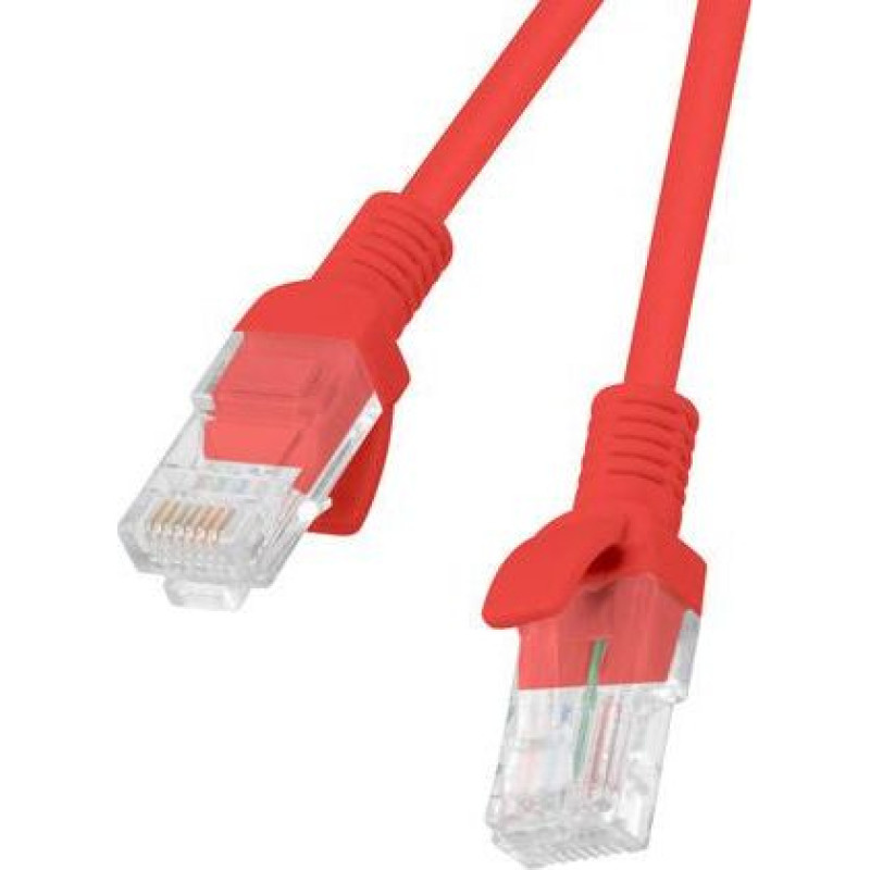 Lanberg Patchcord PCU5-20CC-0025-R cat.5e 0,25M red 10-pack-PCU5-20CC-0025-R