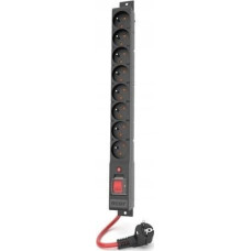 Acar Listwa zasilająca Acar R8 Power przeciwprzepięciowa 8 gniazd 5 m czarna