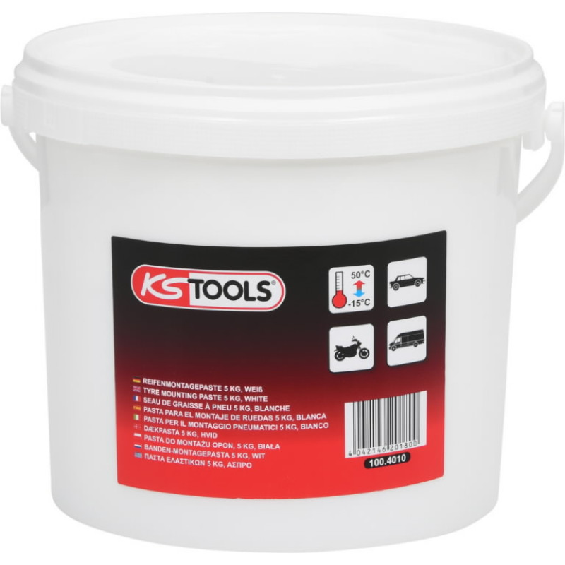 Ks Tools Ratų montavimo pasta, balta 5kg, KS Tools