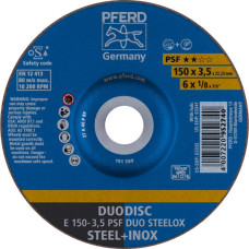 Pferd Pjovimo ir šlifavimo diskas plienui PSF DUO Steelox 150x3,5mm, Pferd