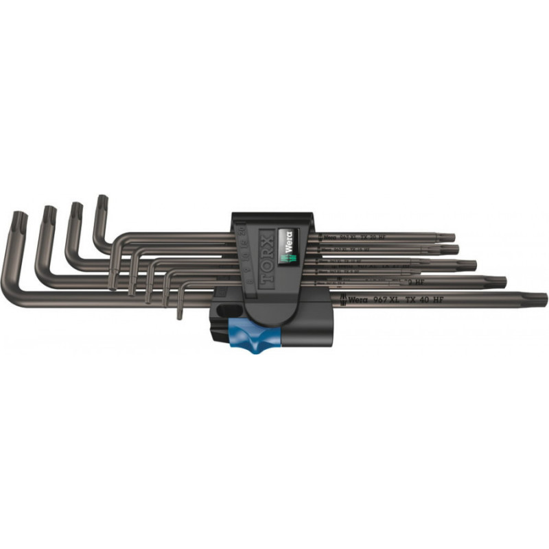 Wera L-raktų komplektas TORX 967/9 TX XL HF, Wera
