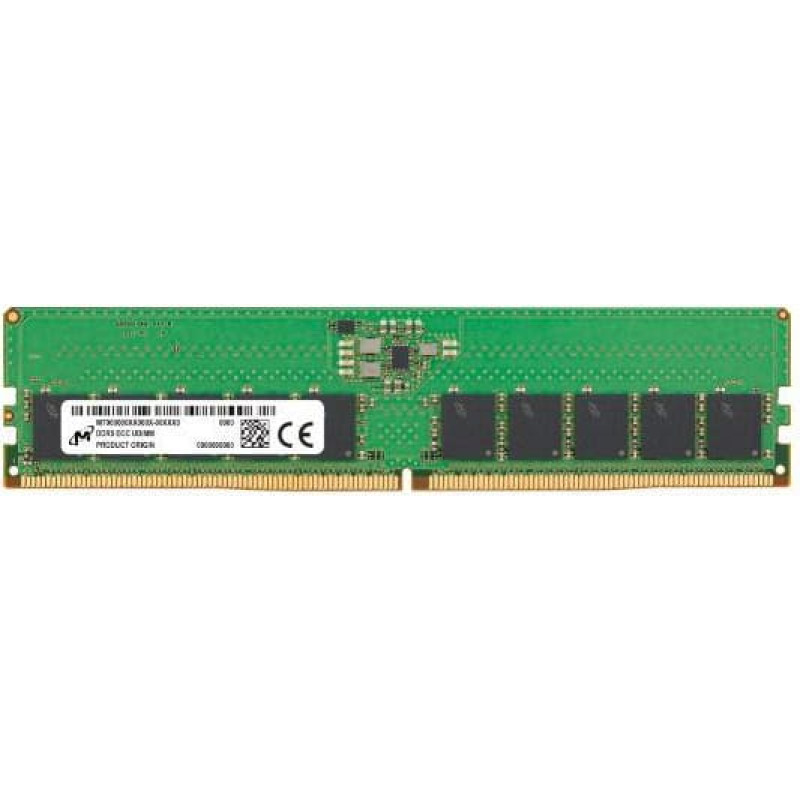 Micron DDR5 ECC UDIMM 16GB  5600 1Rx8 CL46 (16Gbit) (Single Pack)