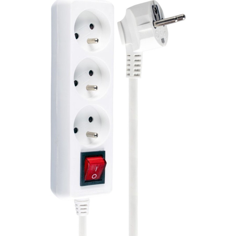 Libox Power strip Libox 3 sockets 1.5 m white (LB0081-1.5)