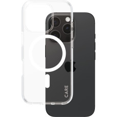 Panzerglass CARE by ® Flagship Case Transparent Urban Combat w. White MagSafe iPhone 16 Pro mobiliojo telefono dėklas Permatomas