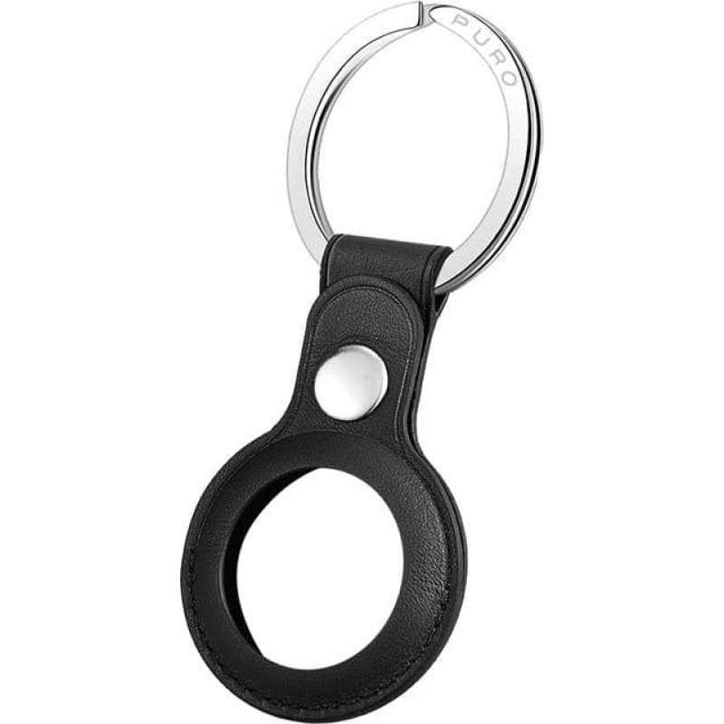 Puro Etui ze sk&oacute;ry ekologicznej Puro SKY Case Apple AirTag (czarny)
