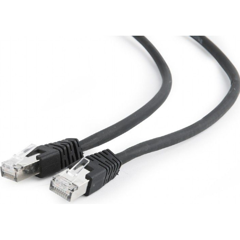Gembird RJ-45/RJ-45, cat.6A, S/FTP, black, 5m (PP6A-LSZHCU-BK-5M)