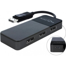 Delock DisplayPort Splitter 1.4 1x DisplayPort> 3x DisplayPort (black, 30cm)