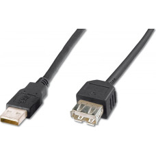 Digitus USB cable Digitus USB-A - USB-A 1.8 m Black (AK300200018S)