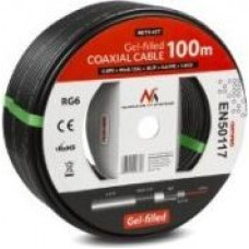 Maclean MCTV-477 coaxial cable satellite gelled RG6 100m 1.0CU+4.6FPE+AL/P+96*0.12AL+6.8PE
