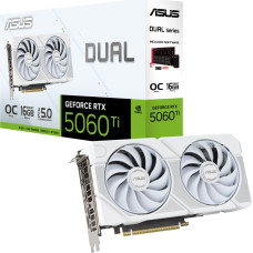 Asus VGA PCIE16 RTX5060TI 16GB/DUAL-RTX5060TI-O16G-WHITE ASUS