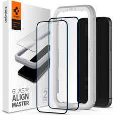 Spigen GLASS HARTED SPIGEN ALM GLASS FC 2-PACK IPHONE 12/12 PRO BLACK