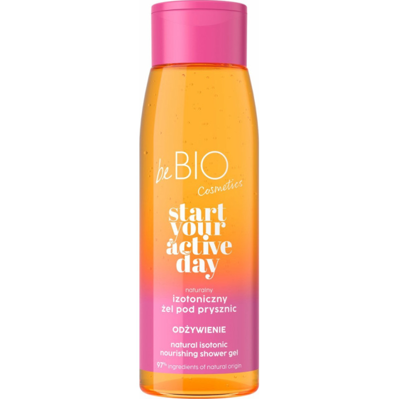 Bebio Start Your Active Day Naturalny Izotoniczny żel pod prysznic Odżywienie 400ml