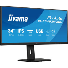 Iiyama ProLite XUB3493WQSU-B6 kompiuterio monitorius 86,4 cm (34") 3440 x 1440 pikseliai UltraWide Quad HD LED Juoda