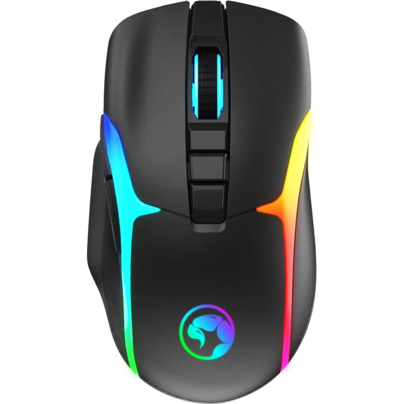 Marvo Mysz bezprzewodowa, Marvo M729W PRO, czarna, optyczna, 8000DPI